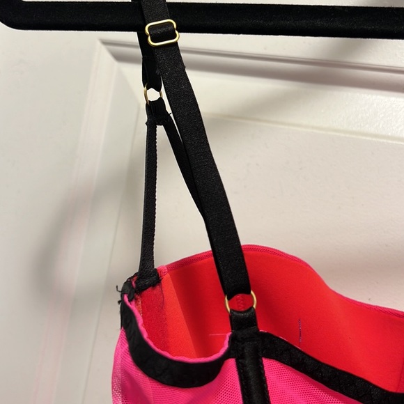 Victoria’s Secret Pink and Black Babydoll Lingerie Size 36D - Picture 10 of 11